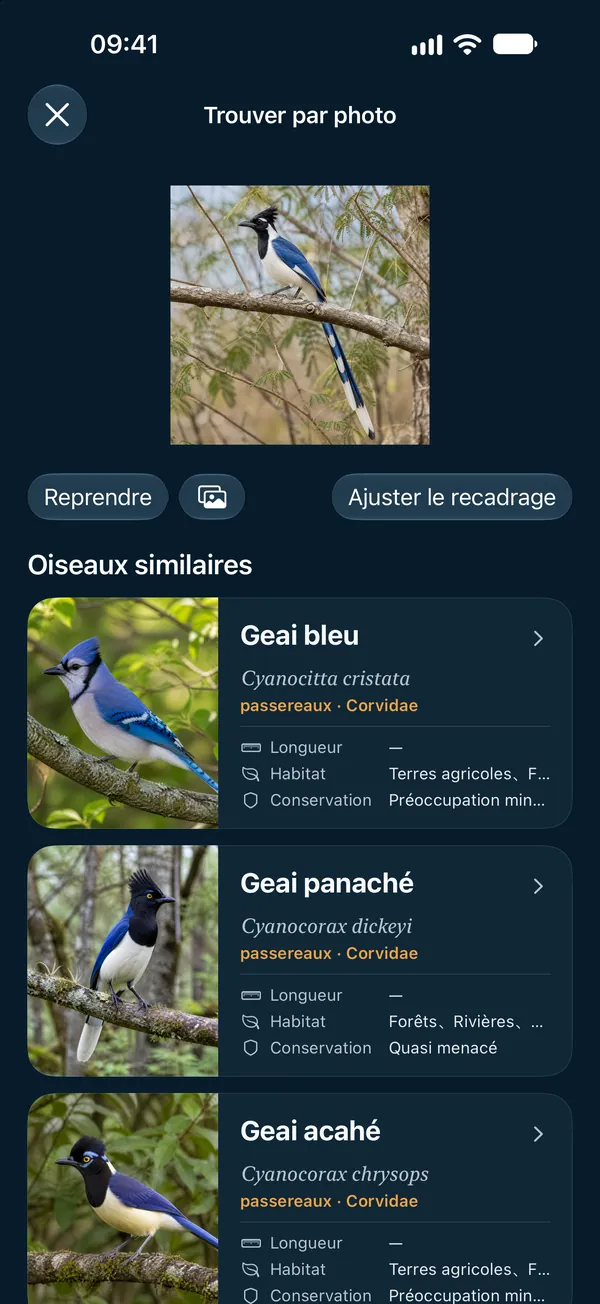 Trouver par photo