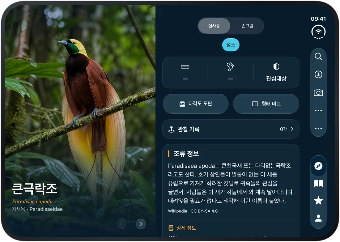 iPhone Duo · 펼치면 왼쪽은 새, 오른쪽은 자료